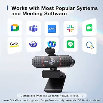 Amazon.com: EMEET C960 4K Webcam with Tripod, 4K UHD Sony
